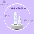 DivaBellezza™ Clear Skin Power Combo | AHA BHA Face Wash + 10% Niacinamide Face Serum for Acne, Pores & Glow