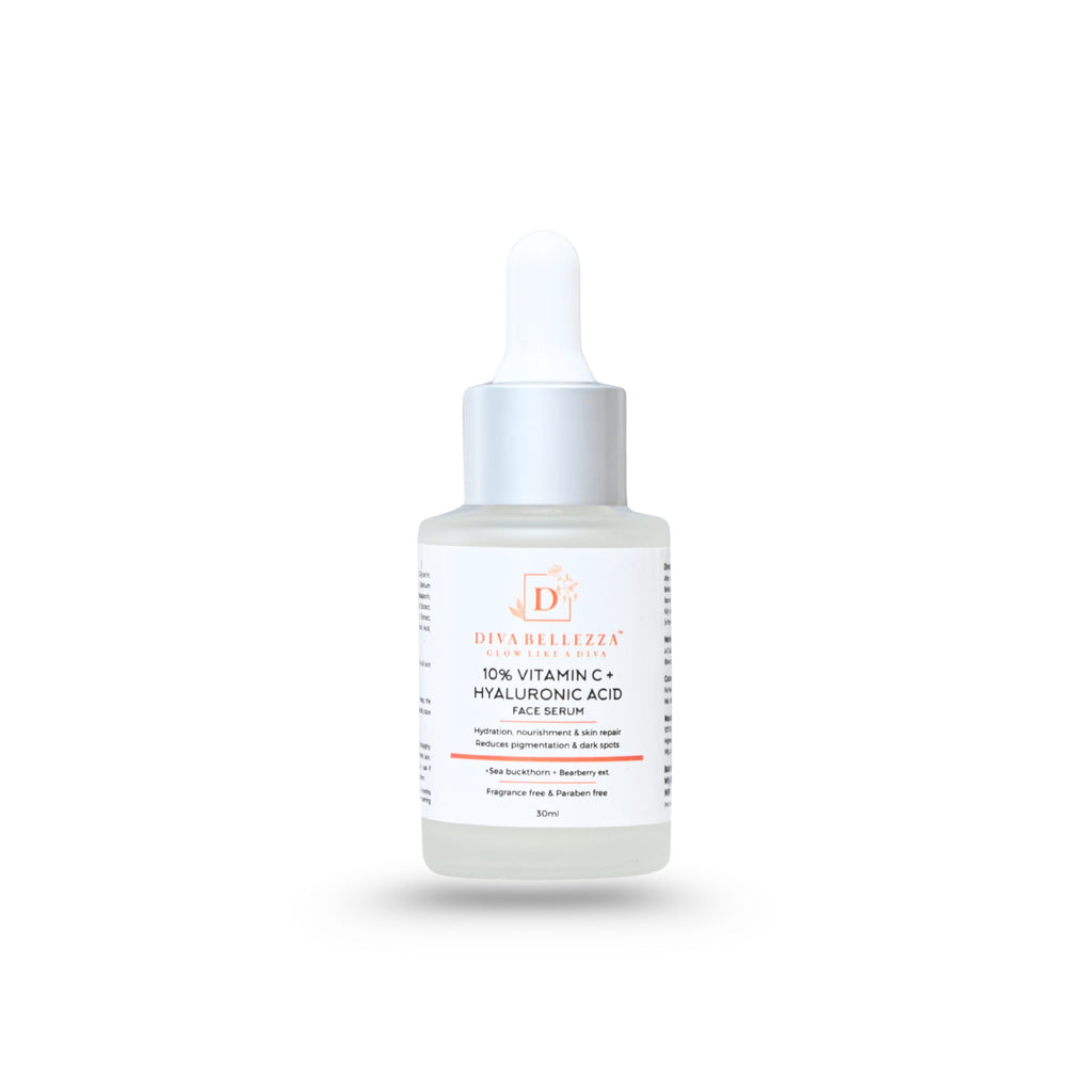 DivaBellezza™ Vitamin C 10% + Hyaluronic Acid Face Serum