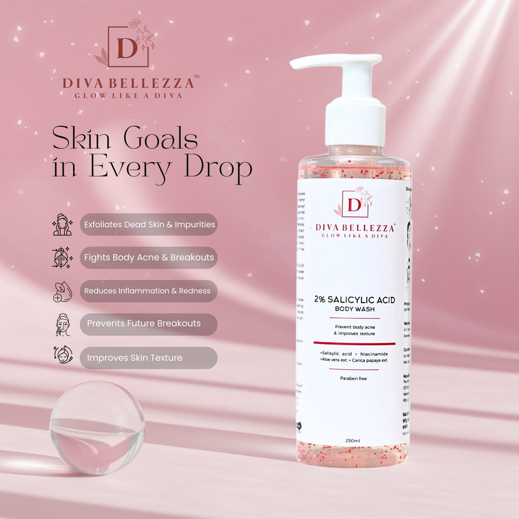 DivaBellezza™ 2% Salicylic Acid Body Wash