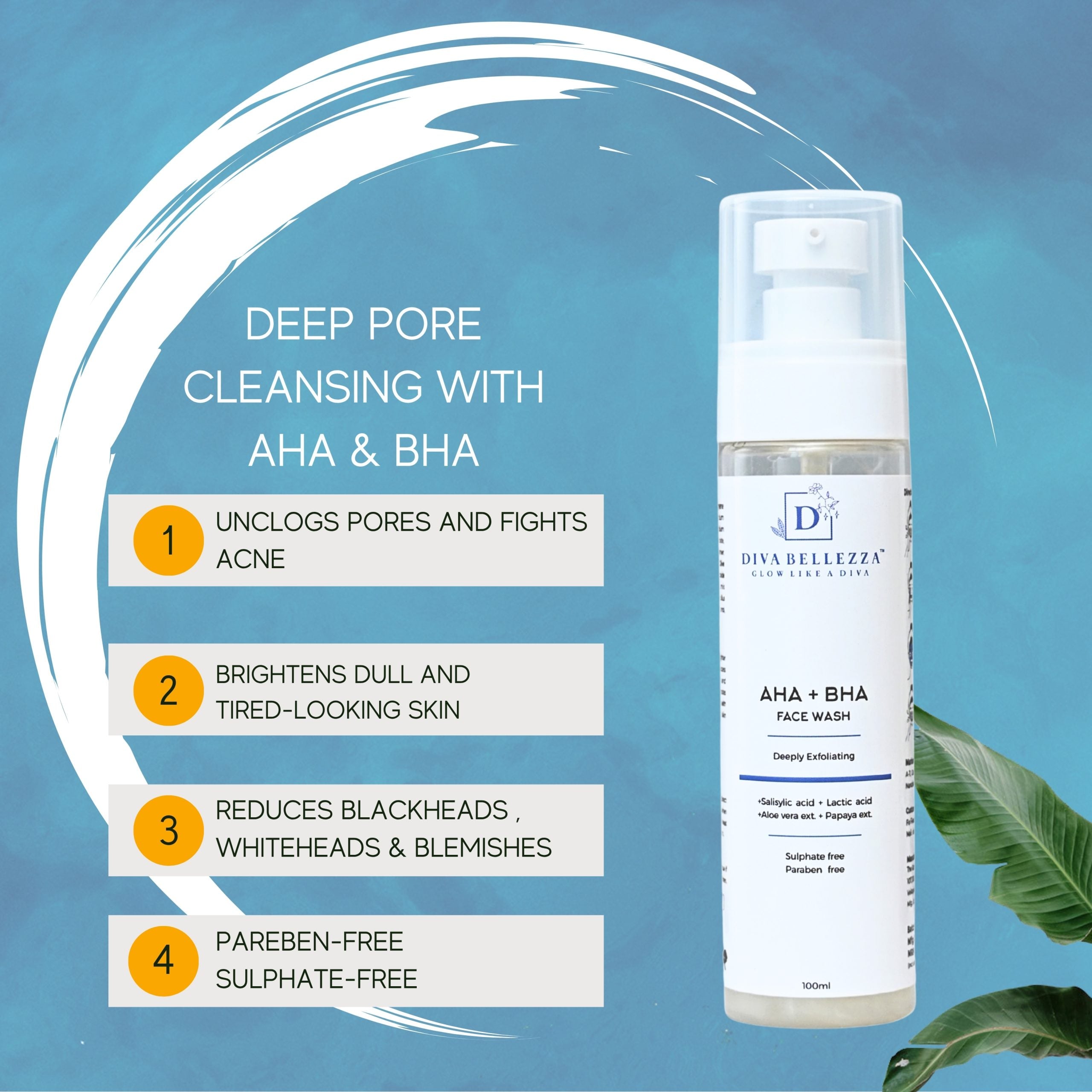 DivaBellezza™ AHA BHA Face Wash